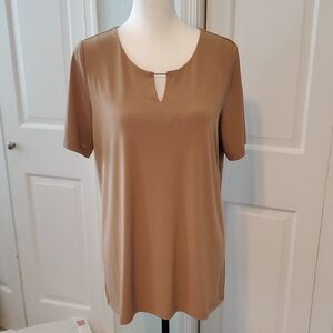 Elegant Tan Susan Graver Top